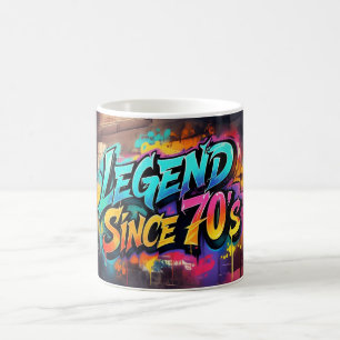 Graffiti-Stil "Legend sedan 70's Kaffemugg