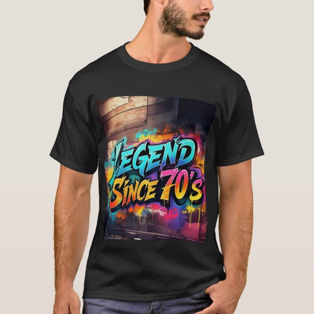 Graffiti-Stil "Legend sedan 70's Manar Tshirt T Shirt (Framsida)