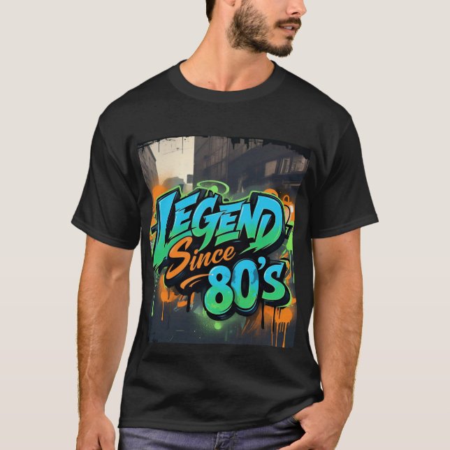Graffiti-Stil "Legend sedan 80's" Manar Tshirt T Shirt (Framsida)
