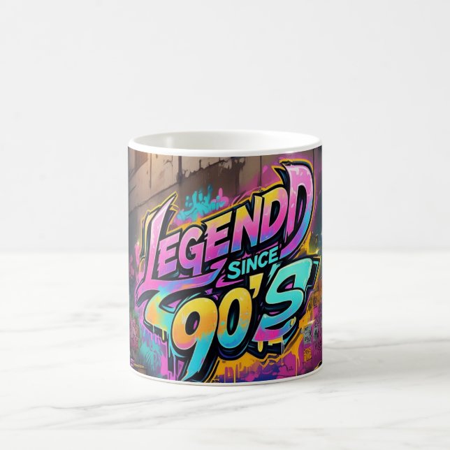 Graffiti-Stil "Legend sedan 90's" Kaffemugg (Center)