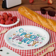 Graffiti Stil och Balloons i Bassäng Party