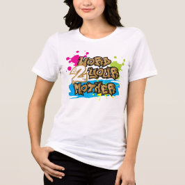 Graffiti Stil Ord 2 Din födelsedag i Mor T Shirt