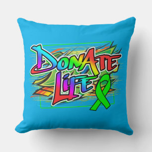 Graffiti Stil Organ Donation Awareness Kudde