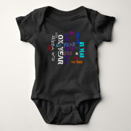 Graffiti stil Repeat Ox Year 2021 Baby B BodyS T Shirt