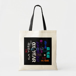 Graffiti stil Repeat Ox Year 2021 BTB Tygkasse