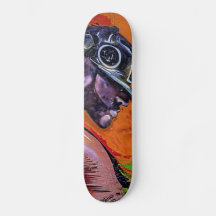 Graffiti Stil Skateboarder Guy