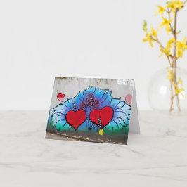 Graffiti-stil Valentine-kort Kort