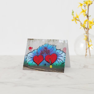 Graffiti-stil Valentine-kort Kort