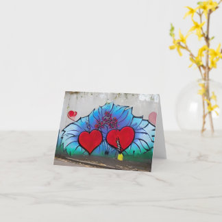 Graffiti stil Valentine-kort Kort