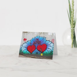 Graffiti stil Valentine-kort Kort