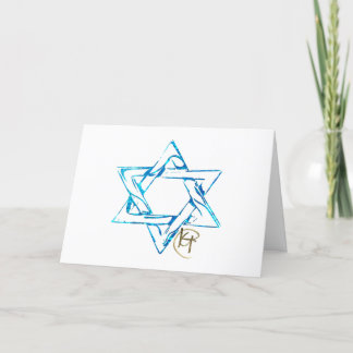 Graffiti Stitched Jewish Star Art Tack Kort