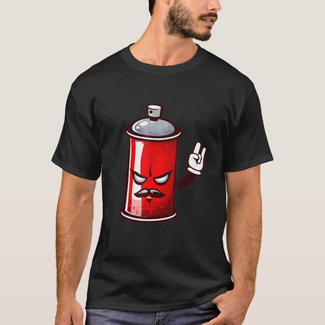 Graffiti Streat Art Energy Färg Spray Paint Graffi T Shirt (Framsida)