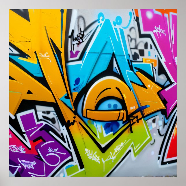 Graffiti Street Art A Cultural Revolution Poster (Framsidan)