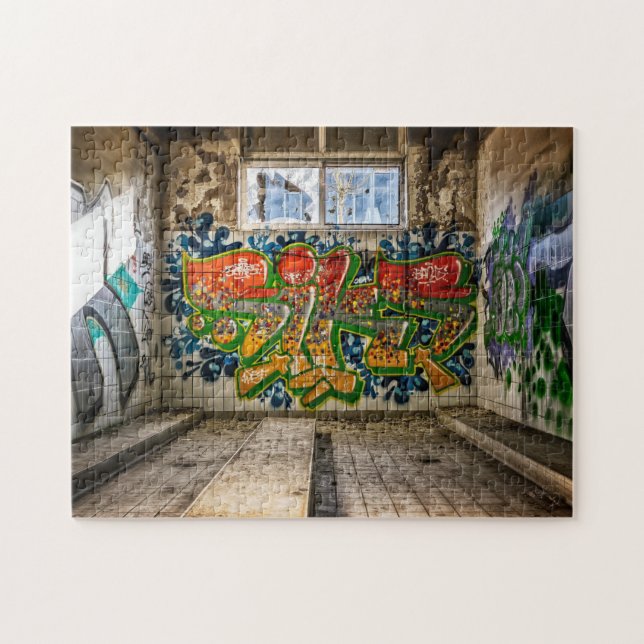 Graffiti Street Art Colorful Pussel (Horisontell)