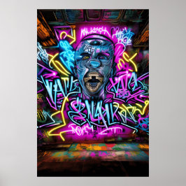 Graffiti Street Art: Gör något och motstå Coo Poster