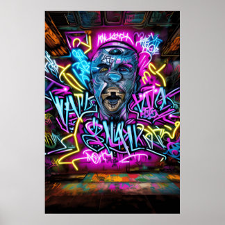 Graffiti Street Art: Gör något och motstå Coo Poster