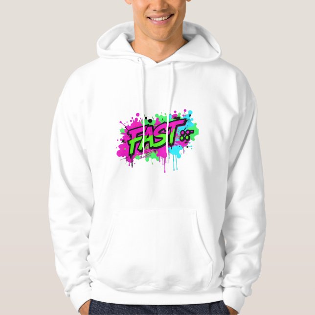 Graffiti Street Art Hoodie (Framsida)