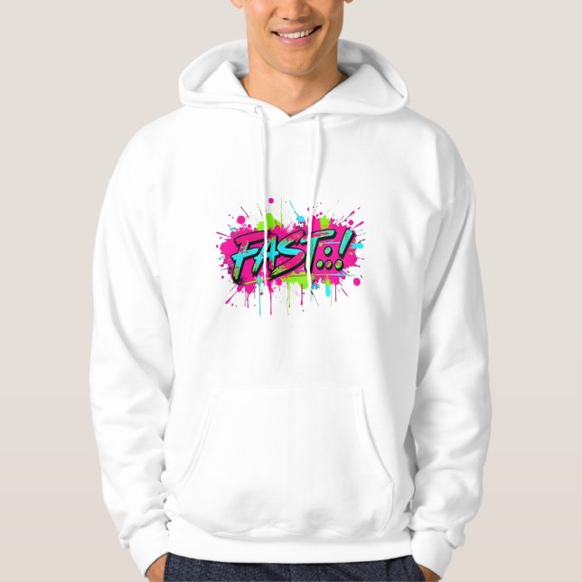 Graffiti Street Art Hoodie (Framsida)