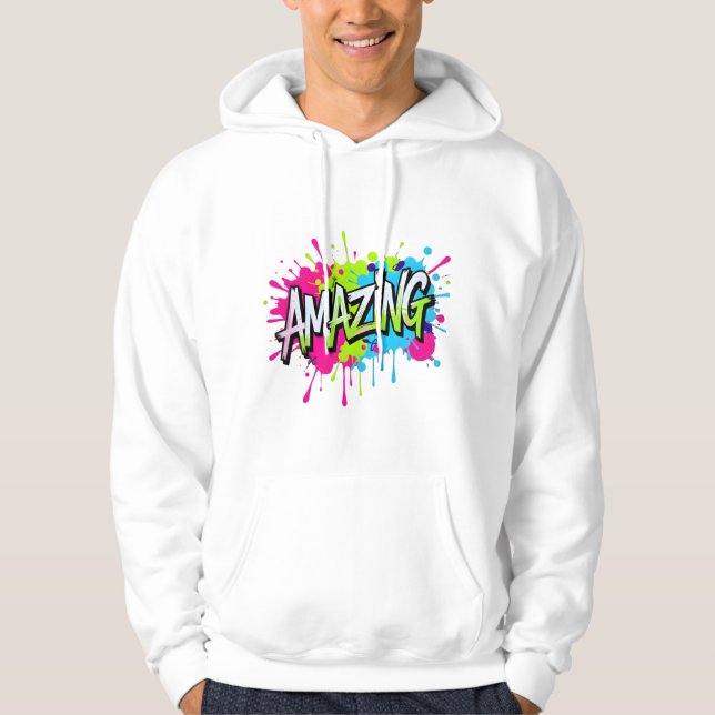 Graffiti Street Art Hoodie (Framsida)