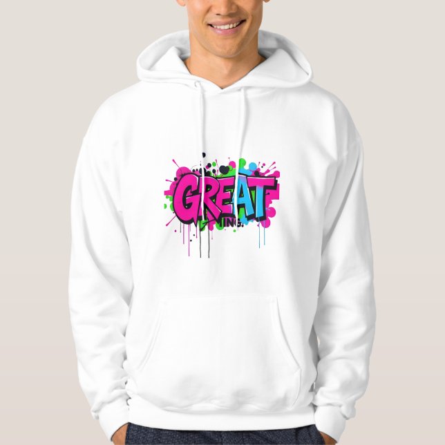 Graffiti Street Art Hoodie (Framsida)