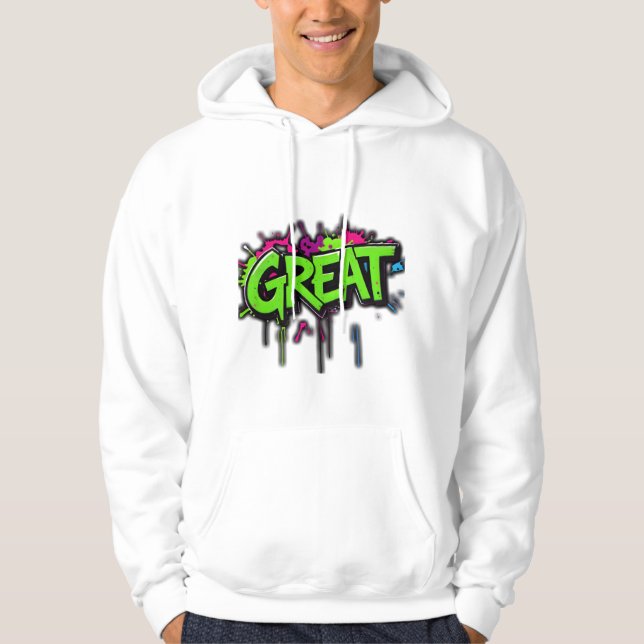 Graffiti Street Art Hoodie (Framsida)