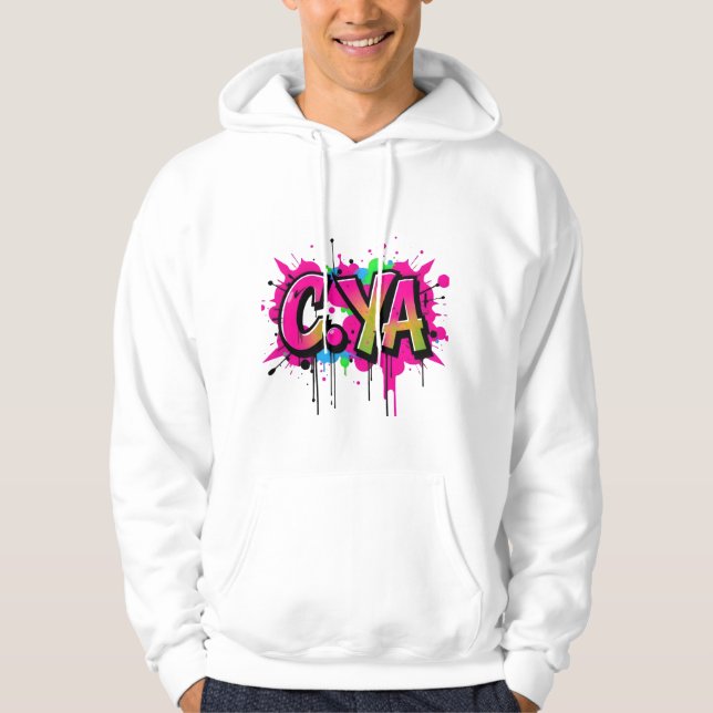 Graffiti Street Art Hoodie (Framsida)