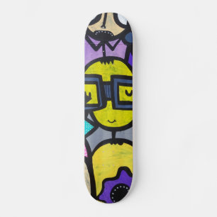 Graffiti Street Art Mini Skateboard Bräda 18,5 Cm