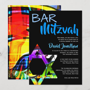Graffiti Street Art Pub Mitzvah-inbjudan till Anpa Inbjudningar