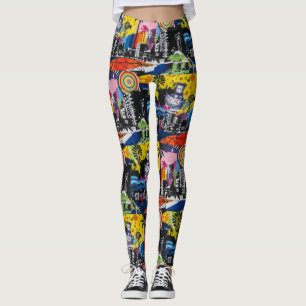 Graffiti Street Art Yoga Byxor Leggings