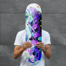 Graffiti street med Namn Mini Skateboard Bräda 18,5 Cm