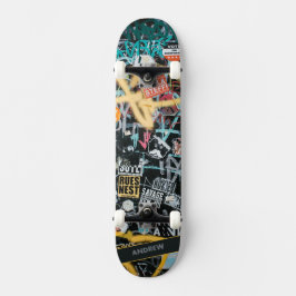 Graffiti Street Skateboard med Namn