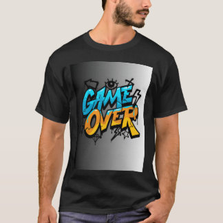 Graffiti Style Game Over Illustration vänner prese T Shirt