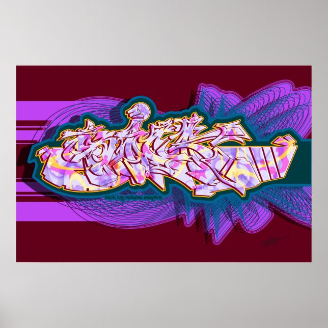 Graffiti-Style SICK Poster (Framsidan)