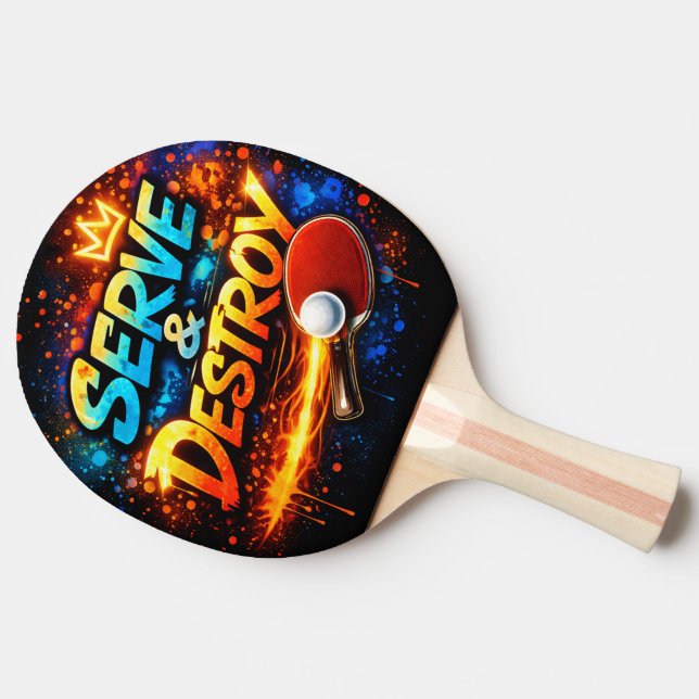 Graffiti Style Table Tennis Artwork Pingisracket (Baksidan )