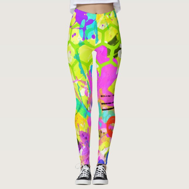 Graffiti Summer Leggings (Framsida)