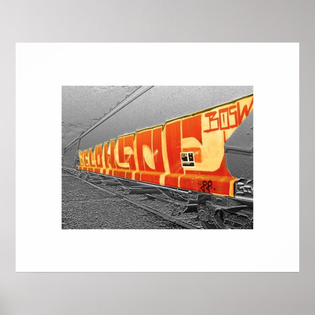 Graffiti Tåg Poster (Framsidan)