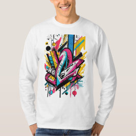 Graffiti Thread: Urban Stil Påstående T Shirt