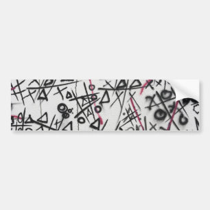 Graffiti Tic Tac Toe Bildekal