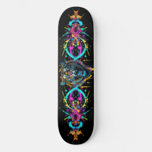Graffiti Tiger Mini Skateboard Bräda 18,5 Cm
