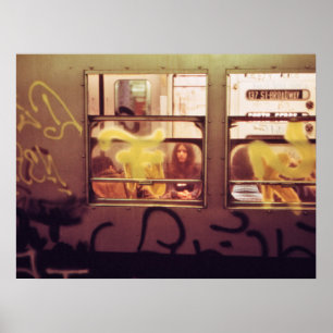 Graffiti Tunnelbanan Car, 1972 Poster