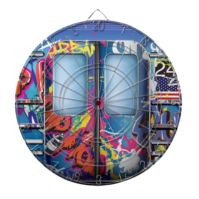 Graffiti Tunnelbanan Tåg. Piltavla (Framsidan)