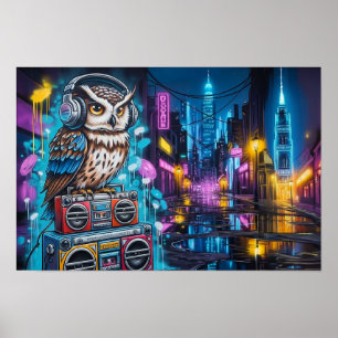 Graffiti Uggle Groove Poster