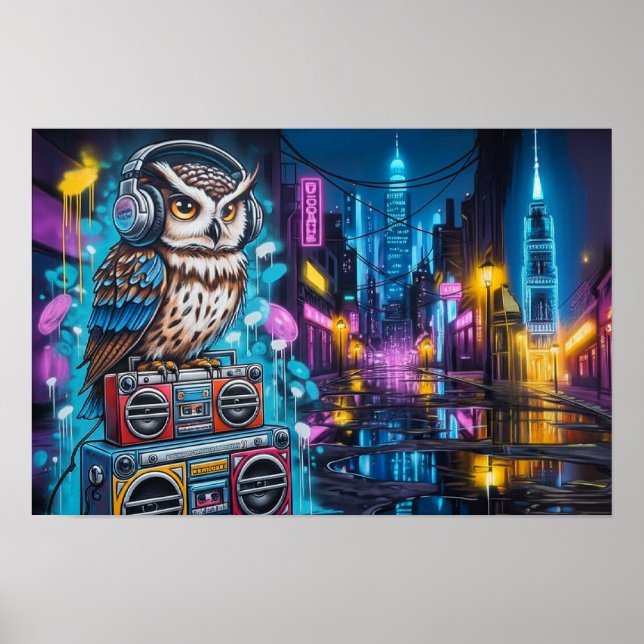 Graffiti Uggle Groove Poster (Framsidan)