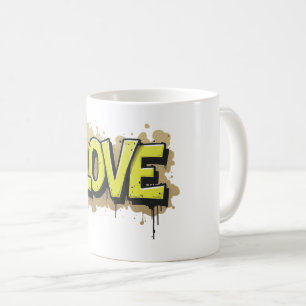 Graffiti Urban Kärlek Bloom Kaffemugg