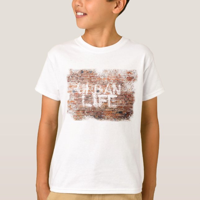 Graffiti URBAN LIFE GRUNGE BRICKS T-shirt (Framsida)