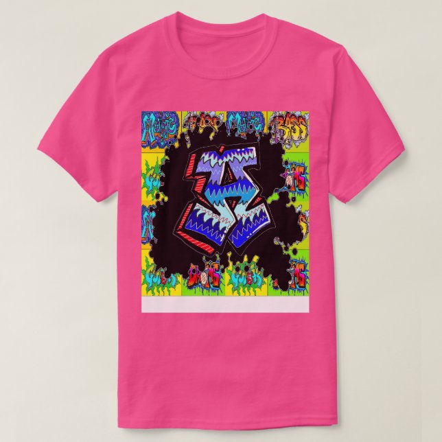 Graffiti urban spray a brev t shirt (Design framsida)