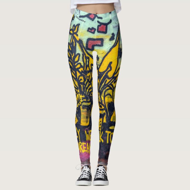 Graffiti Urban Street Art Abstrakt Leggings (Framsida)