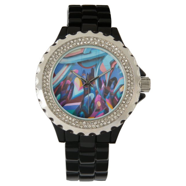 Graffiti urban street art armbandsur (Framsida)