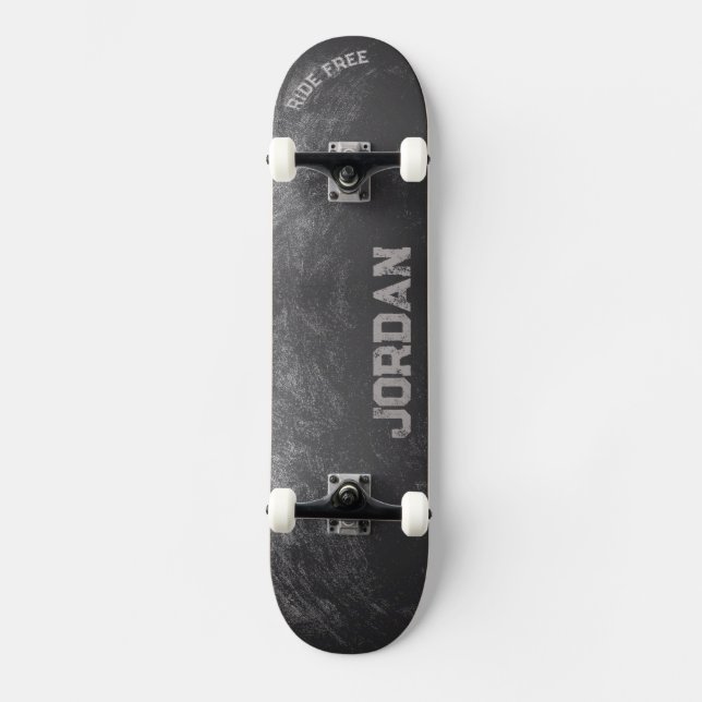 Graffiti Urban Street med anpassningsbar bildtexte Mini Skateboard Bräda 18,5 Cm (Framsida)