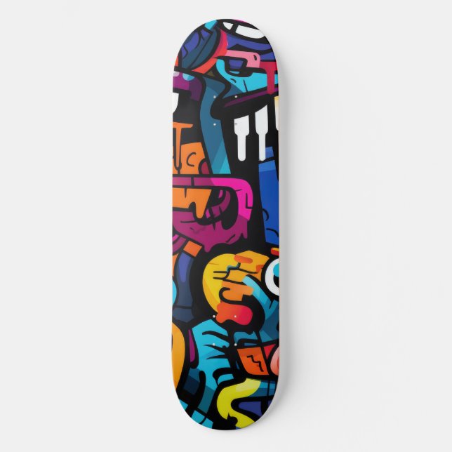 Graffiti Vibes Skateboard (Framsida)